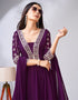 elegant purple georgette traditional function wear readymade suit collection with purple georgette rt8787-184160 Side View